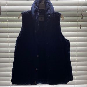 A dark blue vest